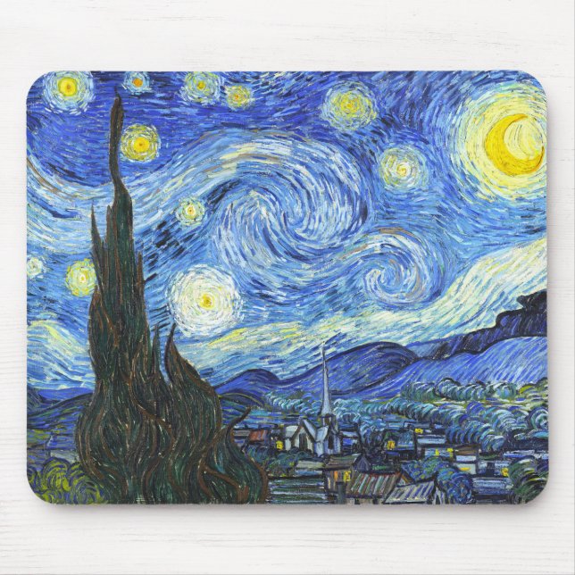 VAN GOGH Starry Night Mousepad (Vorne)