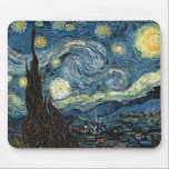 Van Gogh Starry Night Mousepad<br><div class="desc">Vincent Van Gogh’s berühmtes Gemälde Starry Night ist eines der bekanntesten Kunstwerke der Geschichte, gefeiert für seine lebhaften Wirbel und emotionale Tiefe. Starry Night wurde 1889 während Van Gogh's Zeit in einem Asyl gemalt und fängt einen traumhaften Nachthimmel mit kühnen, ausdrucksstarken Strichen und einem Himmelslicht ein. Dieses Meisterwerk spiegelt Van...</div>