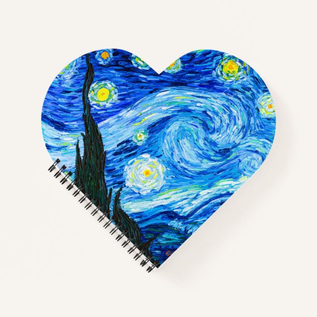 Van Gogh Starry Night Notizbuch (Vorderseite)