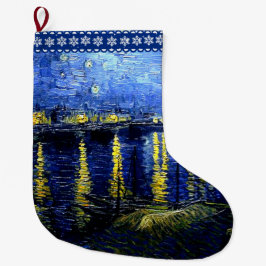 Van Gogh - Starry Night on the Rhone Großer Weihnachtsstrumpf