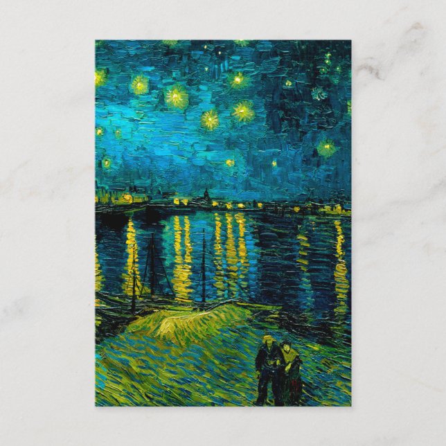 Van Gogh Starry Night Over Rhône Begleitkarte (Vorderseite)