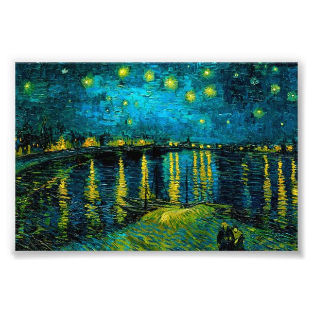 Van Gogh Starry Night Over Rhône Fotodruck (Vorne)