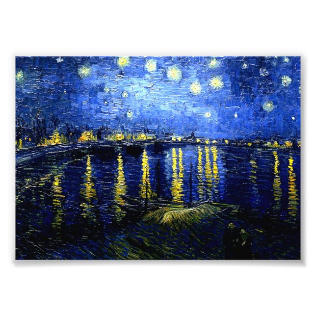 Van Gogh - Starry Night over Rhone, Fotodruck (Vorne)