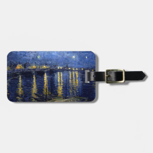 Van Gogh Starry Night Over Rhone Gepäckanhänger