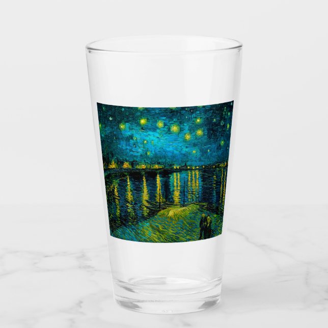 Van Gogh Starry Night Over Rhône Glas (Vorderseite)
