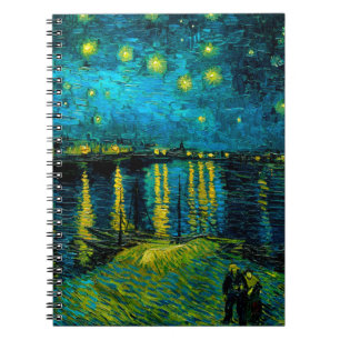 Van Gogh Starry Night Over Rhône Notizblock