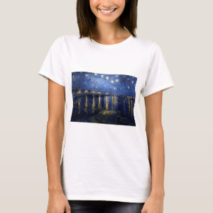 Van Gogh Starry Night Over Rhone T-Shirt