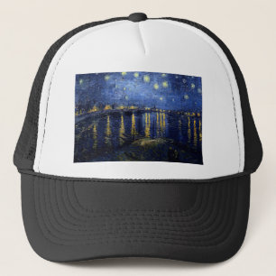 Van Gogh Starry Night Over Rhone Truckerkappe