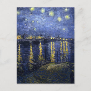 van Gogh - Starry Night Over the Rhone (1888) Postkarte