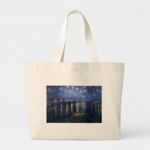 van Gogh Starry Night Over the Rhone Jumbo Stoffbeutel