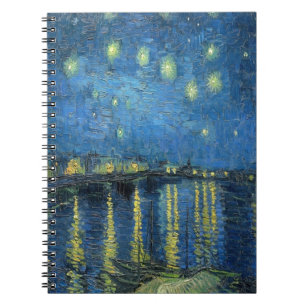 van Gogh Starry Night Over the Rhone Notizblock