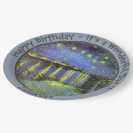 van Gogh Starry Night Over the Rhone Party Items Pappteller