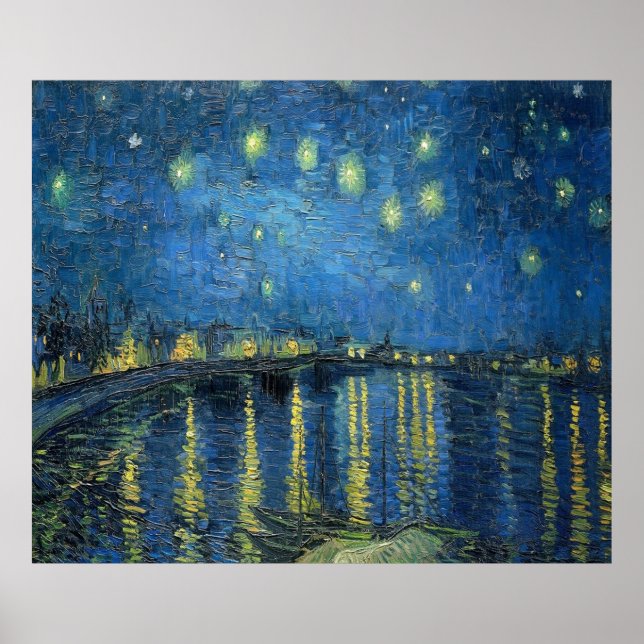 van Gogh Starry Night Over the Rhone Poster (Vorne)