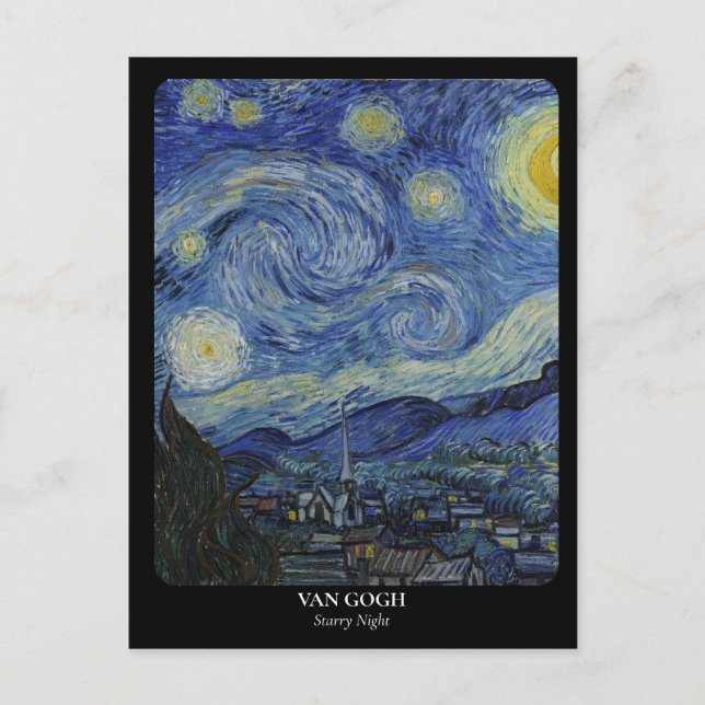 VAN GOGH / Starry Night Postkarte (Vorderseite)