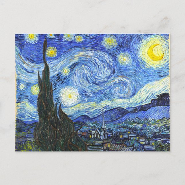 VAN GOGH Starry Night Postkarte (Vorderseite)