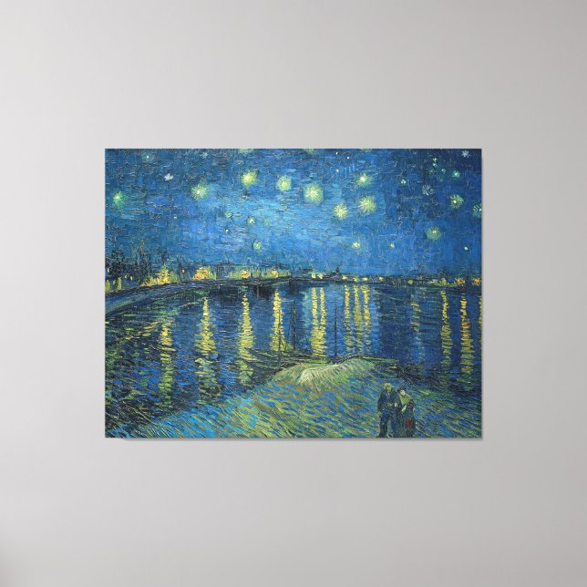 Van Gogh Starry Night Rhone Painting Leinwanddruck (Vorderseite)
