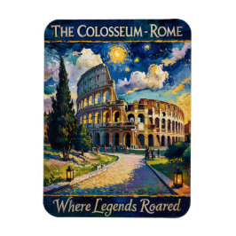 Van Gogh Starry Night Rome Kolosseum Italien Reise Magnet