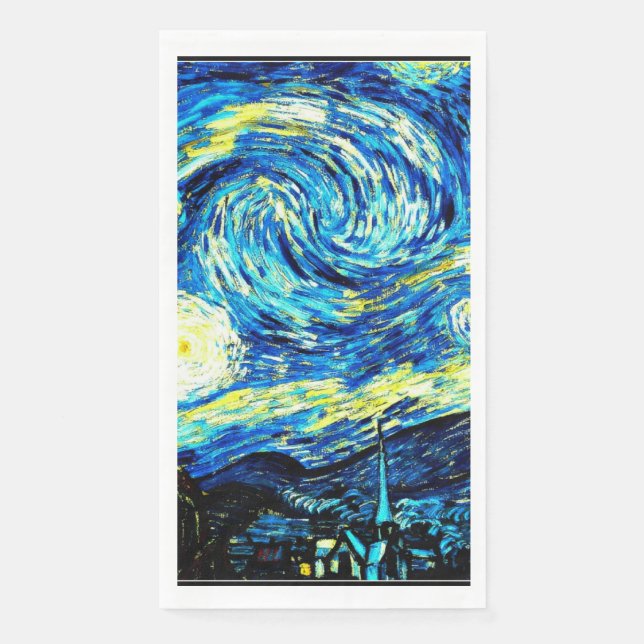 Van Gogh - Starry Night Serviette (Vorderseite)