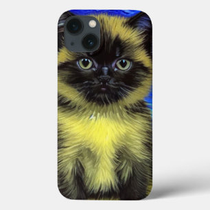 Van Gogh Starry Night Siamese Cat Case-Mate iPhone Hülle