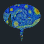 Van Gogh Starry Night Tortenaufsatz<br><div class="desc">Die klassische Van Gogh Starry Night!</div>