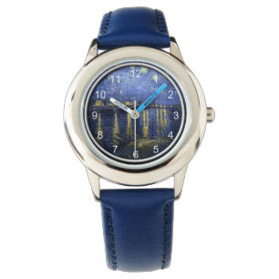 Van Gogh - Starry Night über der Rhone Armbanduhr