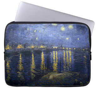 Van Gogh Starry Night über der Rhone Laptopschutzhülle