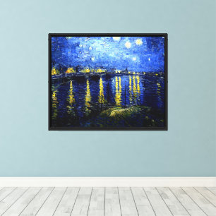 Van Gogh - Starry Night über der Rhone Leinwanddruck