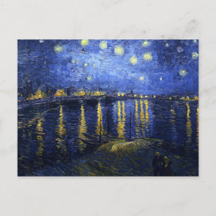 Van Gogh Starry Night über die Rhone Postkarte