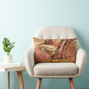 Van Gogh Steinbank im Garten, St Paul Hospital Lendenkissen