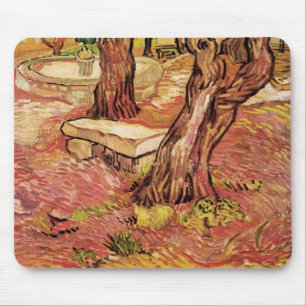 Van Gogh Steinbank im Garten, St Paul Hospital Mousepad