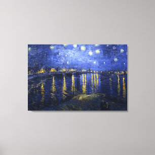 Van Gogh: Sternenklare Nacht über der Rhône Leinwanddruck
