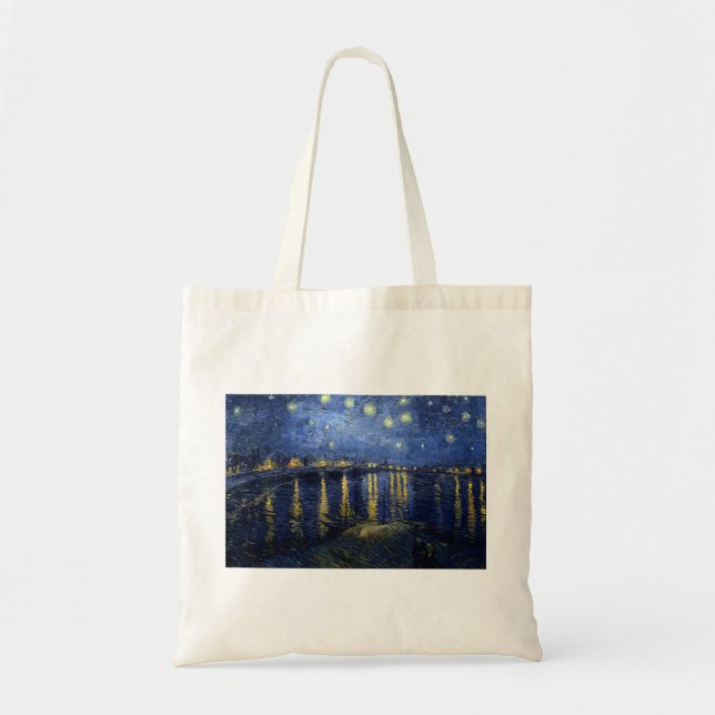 Van Gogh: Sternenklare Nacht über der Rhône Tragetasche (Vorne)