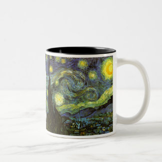Van Gogh: Sternenklare Nacht Zweifarbige Tasse