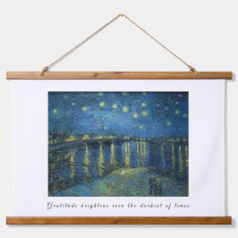 Van Gogh Sternennacht Dankbarkeits-Kunstvolle Aufm Wandteppich Mit Holzrahmen