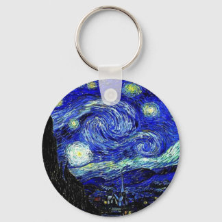 Van Gogh Sternennacht Fine Art Schlüsselanhänger