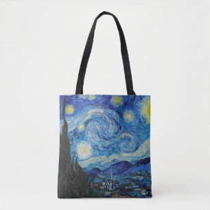 Van Gogh Sternennacht. Impressionismus Vintage-Kun Tasche