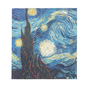 Van Gogh Sternennacht Klassische Impressionismus K Notizblock