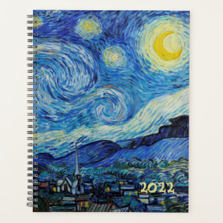 Van Gogh Sternennacht-Malerei-Wöchentlich-Monatlic Planer