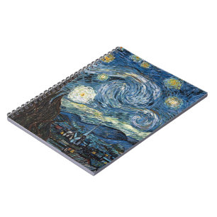 Van Gogh Sternennacht Notizblock
