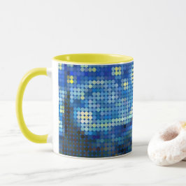 Van Gogh "Sternennacht" Pixeldot Tasse