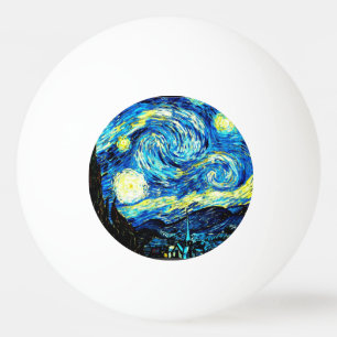 Van Gogh - Sternennacht Tischtennisball