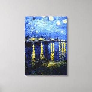 Van Gogh - Sternennacht über der Rhone 2020 Leinwanddruck