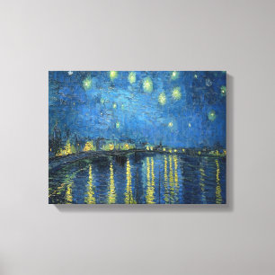 Van Gogh Sternennacht über der Rhone Leinwanddruck