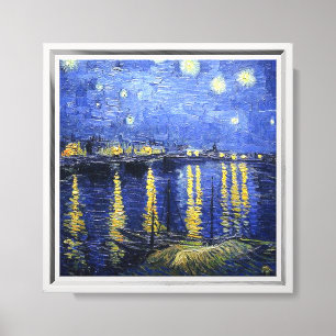 Van Gogh - Sternennacht über der Rhone Leinwanddruck