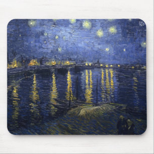 Van Gogh Sternennacht über der Rhone Mousepad