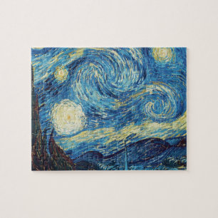 Van Gogh Sternennacht Vintage Blau Meisterwerk