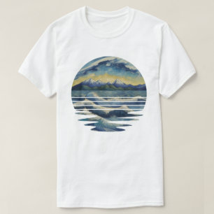 Van Gogh Stil Gemälde Set, Ein Meer Bei Sonnenunte T-Shirt