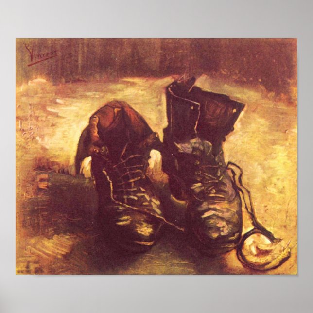 Van Gogh - Still Life Ein Paar Schuhe Poster (Vorne)