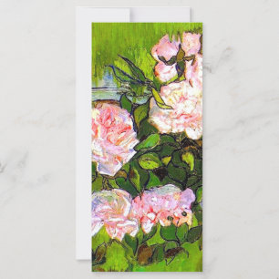 Van Gogh Still Life mit rosa Roses Card
