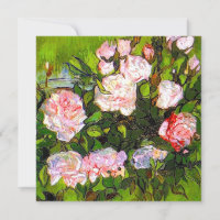 Van Gogh Still Life mit rosa Roses